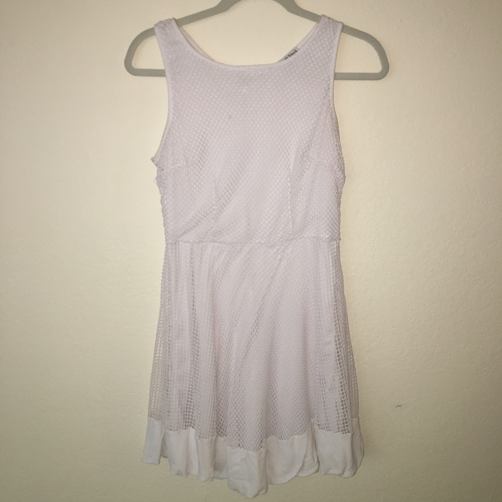 White Mesh Dress